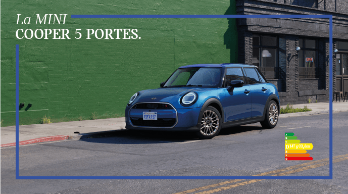La MINI COOPER 5 PORTES.
