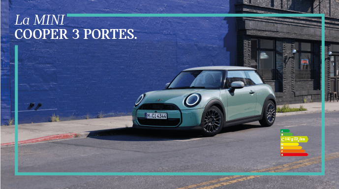La MINI COOPER 3 PORTES.